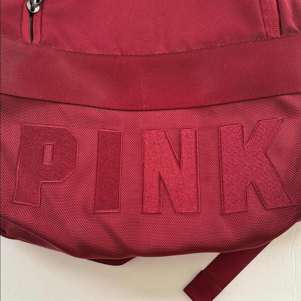 PINK Victoria's Secret Burgundy Backpack for - Picture 2 of 7